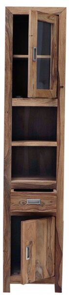 Skříňka do koupelny Nela 40x190x35 z indického masivu palisandr