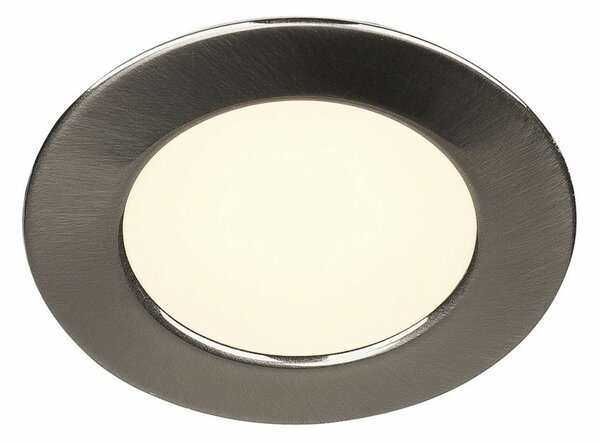 BIG WHITE SLV DL 126, vestavné svítidlo, LED, 2700K, kulaté, kartáčovaný kov, 2,8 W 112165