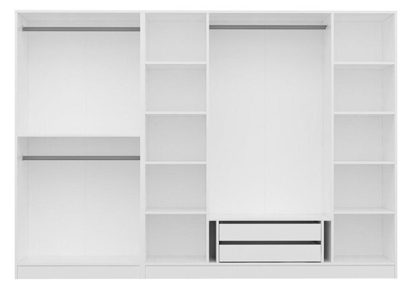 Šatní skříň Kalia 3806 (bílá). Akce -25%