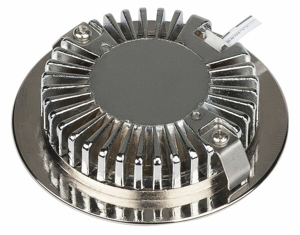 BIG WHITE SLV DL 126, vestavné svítidlo, LED, 2700K, kulaté, kartáčovaný kov, 2,8 W 112165