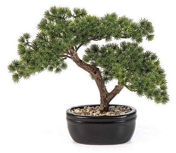 Umělá Bonsai borovice Mini v květináči, 26cm