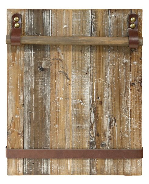 Hnědá antik dřevěná nástěnná deska na papírovou roli Board - 36*5*46 cm - Chic Antique