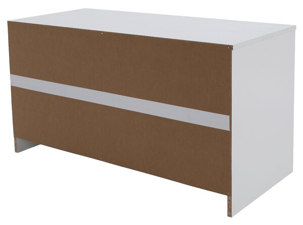 KONDELA Organizér s úložnými boxy, bílá, TRIMAL