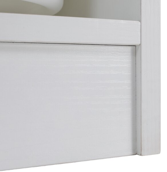 KONDELA Organizér s úložnými boxy, bílá, TRIMAL