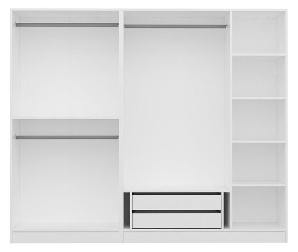 Šatní skříň Kalia 3805 (bílá). Akce -25%