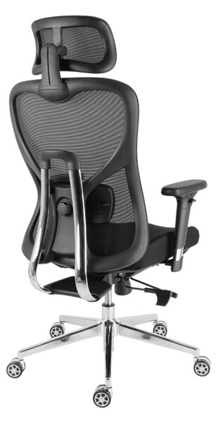 Kancelářská ergonomická židle Neoseat JAMES — černá, nosnost 150 kg