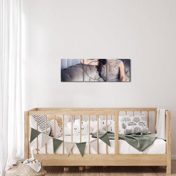 Obraz - Glamour (s hodinami) (90x30 cm)
