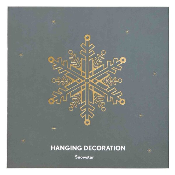 Závěsná dekorace Snowstar Gold Pluto Design