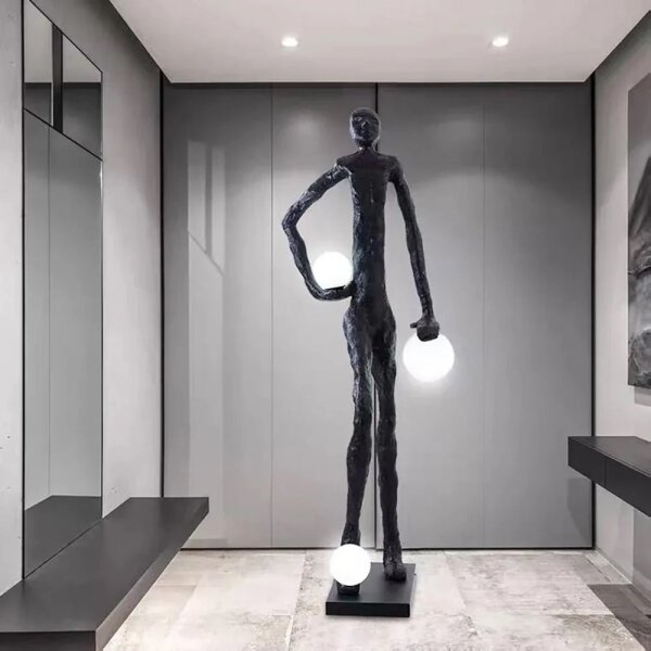 Immax 08805XL - Stojací lampa SILUETTE 3xE27/60W/230V 185 cm Aura