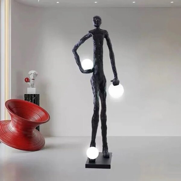 Immax 08805XL - Stojací lampa SILUETTE 3xE27/60W/230V 185 cm Aura