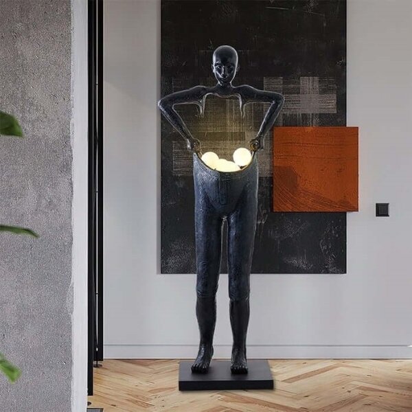 Immax 08807XL - Stojací lampa SILUETTE 4xG9/10W/230V 185 cm Human Houdini