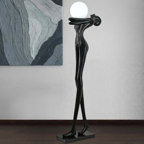 Immax 08811XL - Stojací lampa SILUETTE 1xE27/25W/230V 175 cm Human Woman