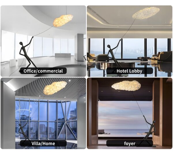 Immax 08800XL - Stojací lampa SILUETTE 6xE27/40W/230V 180 cm Dream Reach