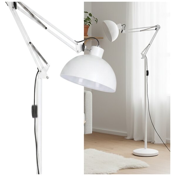 Brilagi - Flexibilní stojací lampa TASKER 1xE27/60W/230V 157 cm bílá