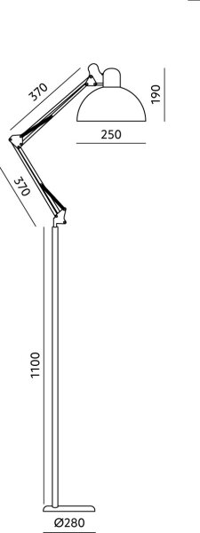 Brilagi - Flexibilní stojací lampa TASKER 1xE27/60W/230V 157 cm bílá