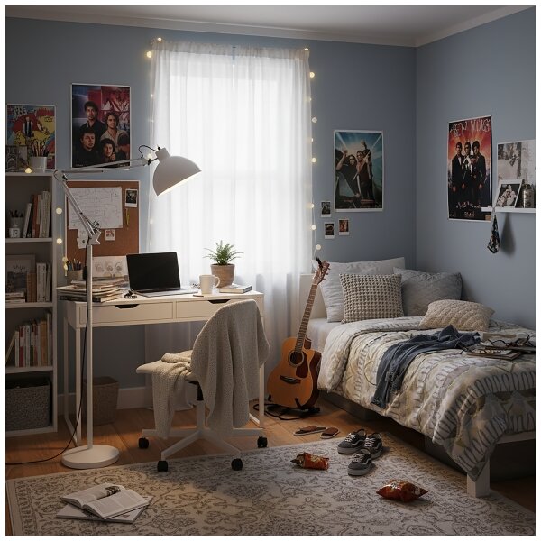 Brilagi - Flexibilní stojací lampa TASKER 1xE27/60W/230V 157 cm bílá