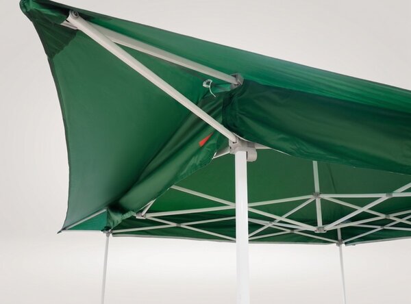 Ocelový rychlorozkládací stan 3 × 3 m se stříškou, Modrá