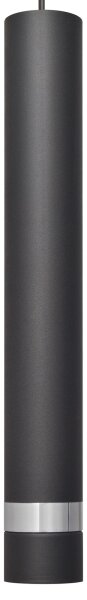 LED Lustr na lanku TUBA 1xGU10/4,8W/230V černá/chrom