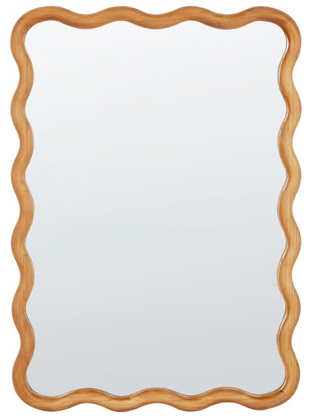 Zrcadlo BEFFES 50 cm 72 cm Borovicové dřevo Přírodní