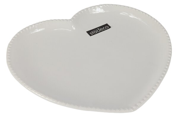 Keramický tác bílý 25cm