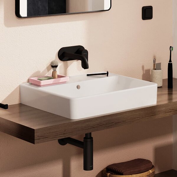 Hansgrohe Xanuia Q umyvadlo 55x48 cm obdélníkový klasický-na pult bílá 60239450