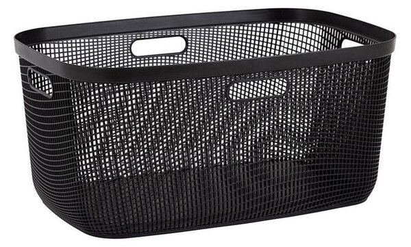 Koš na čisté prádlo MY MESH antracit, 45 l