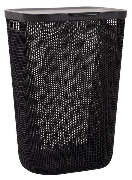 Koš na špinávé prádlo MY MESH antracit, 55 l