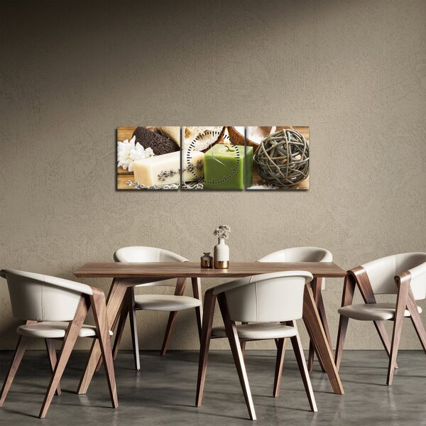 Obraz - Chvíle pro relax (s hodinami) (90x30 cm)