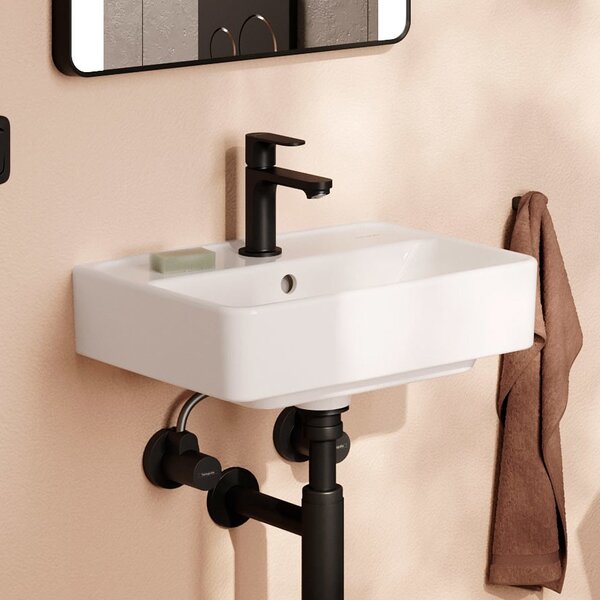 Hansgrohe Xanuia Q umyvadlo 45x34 cm obdélníkový klasický bílá lesk 60130450
