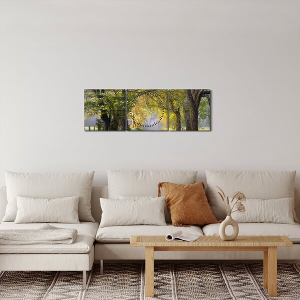 Obraz - Smoky Mountains, Gatlinburg, USA (s hodinami) (90x30 cm)