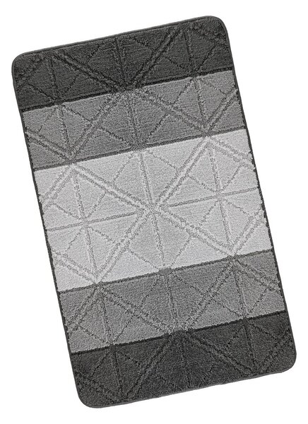 Bellatex Koupelnová předložka BANY, TROJÚHELNÍKY ŠEDÉ 60x50cm na WC
