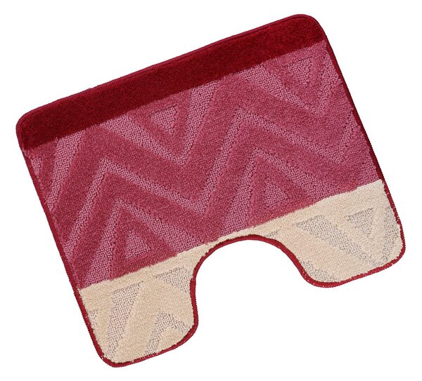 Bellatex Koupelnová předložka BANY, CHEVRON BURGUNDY, vínová 60x100cm
