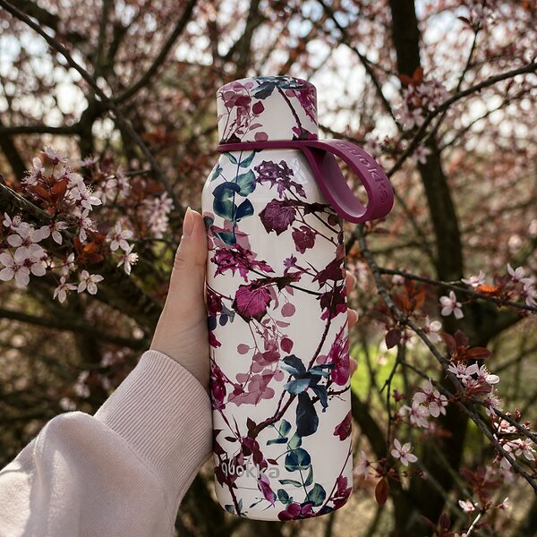 Nerezová termoláhev s poutkem Solid, 510ml, Quokka, tree branches