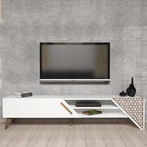 TV stolek/skříňka Berny 2 (bílá). Akce -23%