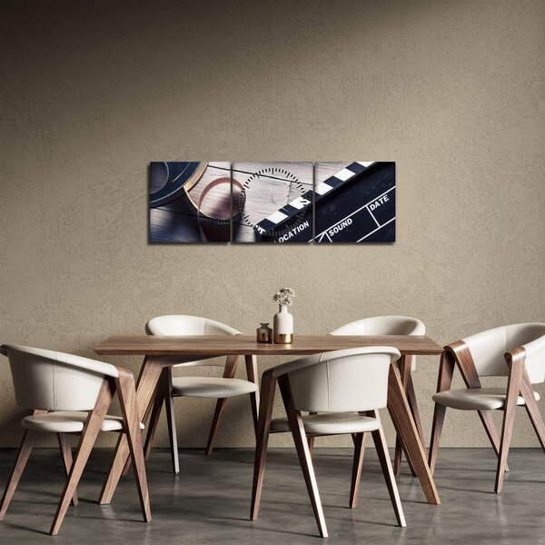 Obraz - Film (s hodinami) (90x30 cm)