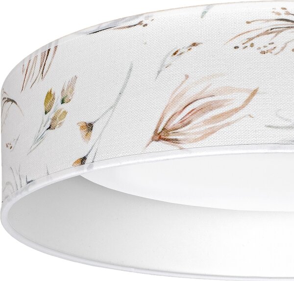 Brilagi-LED Str. svítidlo VELVET SIMPLE LED/24W/230V 3000K pr. 45 cm bílá/květ