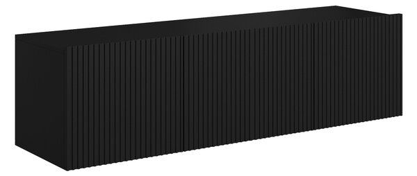Závěsný TV stolek Nicole 150 cm - černý mat