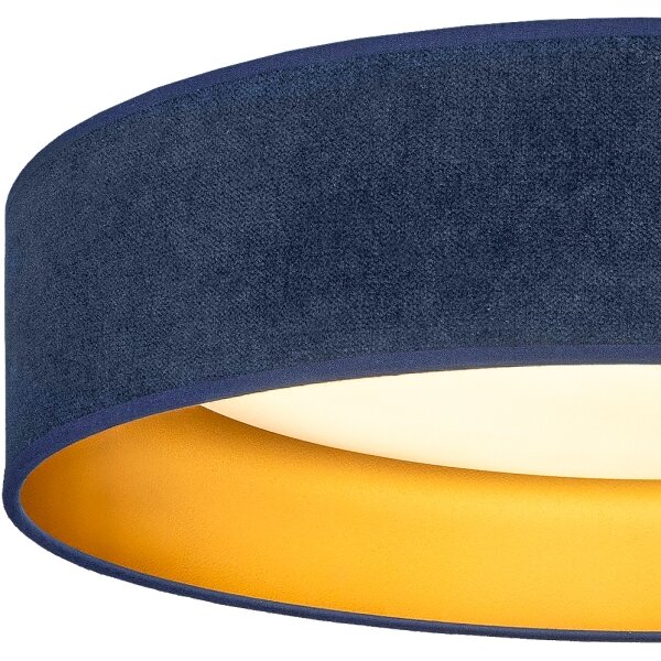 BRILAGI-LED Str. svítidlo VELVET SIMPLE LED/24W/230V 3000K pr. 45 cm modrá/zlatá