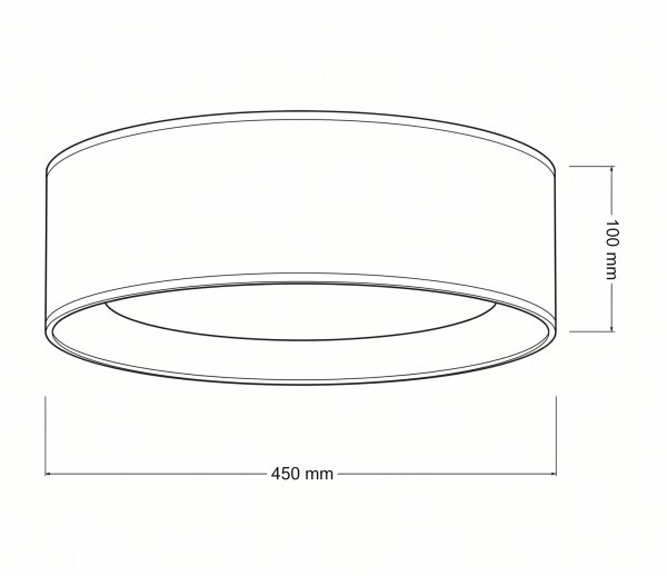 Brilagi-LED Str. svítidlo VELVET SIMPLE LED/24W/230V 3000K pr. 45 cm vín./zlatá