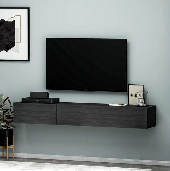 TV stolek/skříňka Tessa (černá). Akce -25%