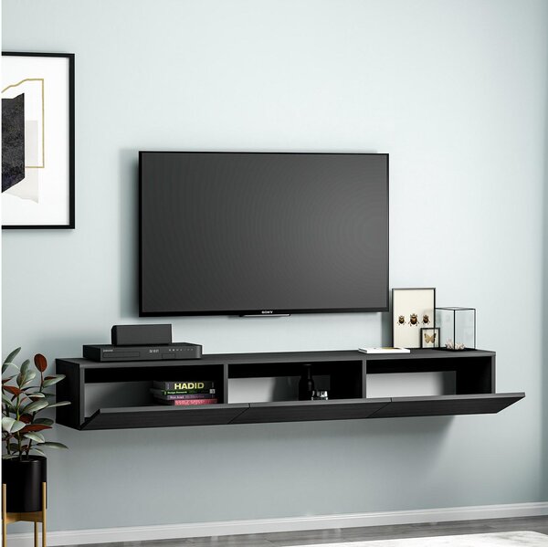 TV stolek/skříňka Tessa (černá). Akce -25%