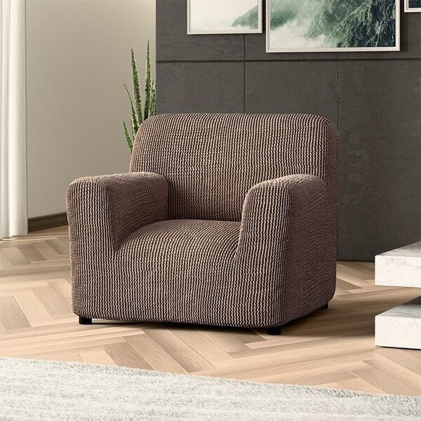 Bielastické potahy COSTINA oříšková křeslo (š. 60 - 110 cm)