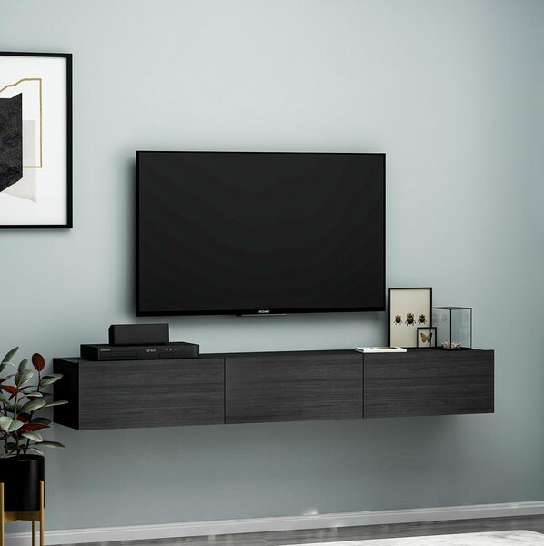 TV stolek/skříňka Tessa (černá). Akce -25%