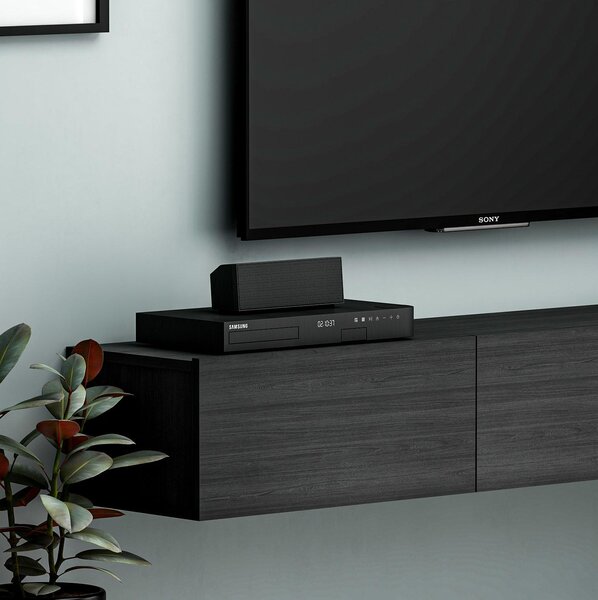TV stolek/skříňka Tessa (černá). Akce -25%