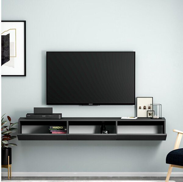 TV stolek/skříňka Tessa (černá). Akce -25%