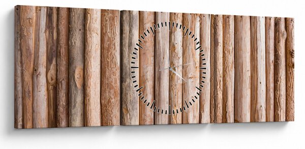 Obraz - Bambus (s hodinami) (90x30 cm)