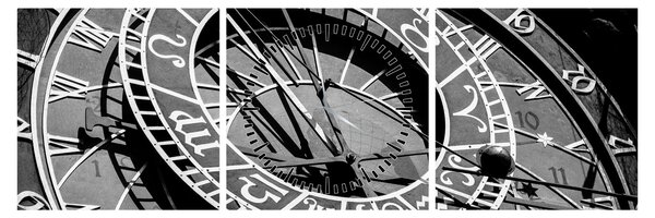 Obraz - Astronomické hodiny, Praha, Česká Republika (s hodinami) (90x30 cm)