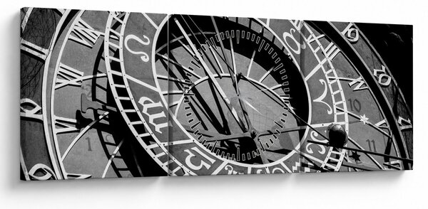 Obraz - Astronomické hodiny, Praha, Česká Republika (s hodinami) (90x30 cm)