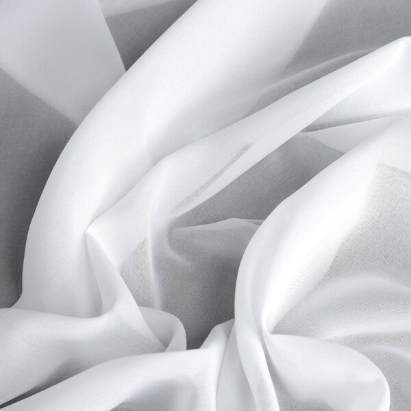 ZÁCLONA NA KROUŽCÍCH DEBRA 300 CM X 250 CM CM BÍLÁ