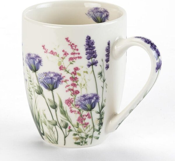 Sada porcelánových hrnků LEVANDULOVÁ ZAHRADA v dárkové krabičce 350 ml 2 ks